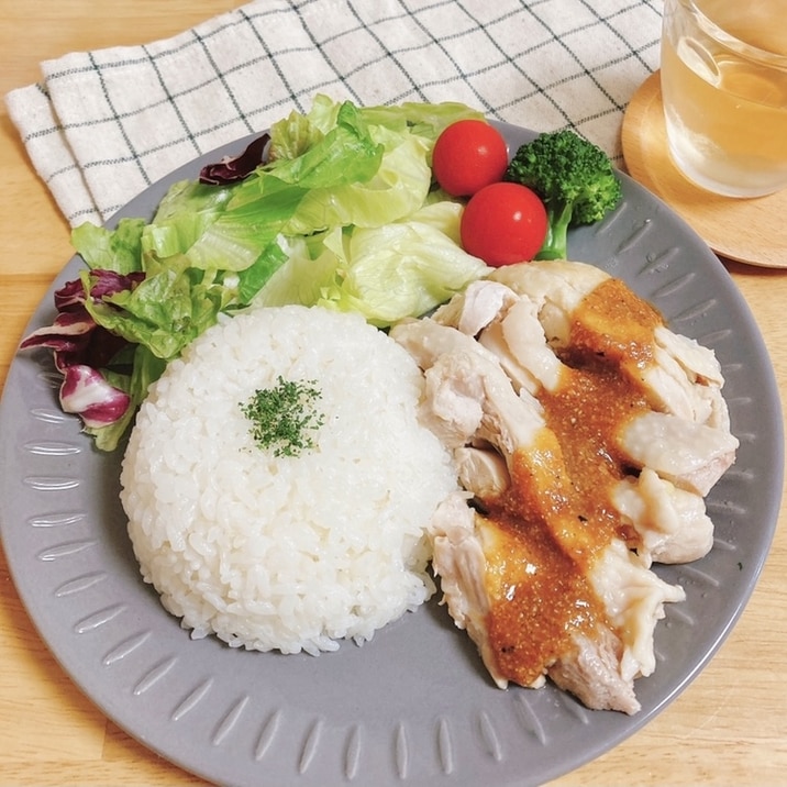 炊飯器で一発!和風カオマンガイ#シンガポールライス